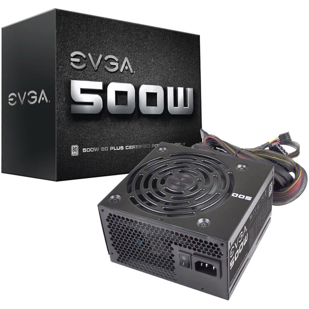 EVGA 500 W1 500W 80Plus Power Supply Unit 100-W1-0500-KR