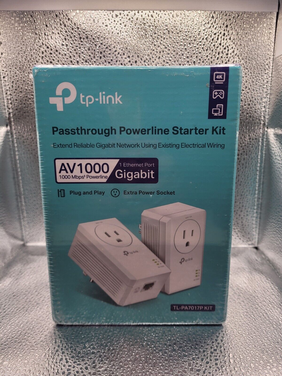 TP-Link AV1000 Powerline Ethernet Adapter(TL-PA7017P KIT) - Factory Sealed
