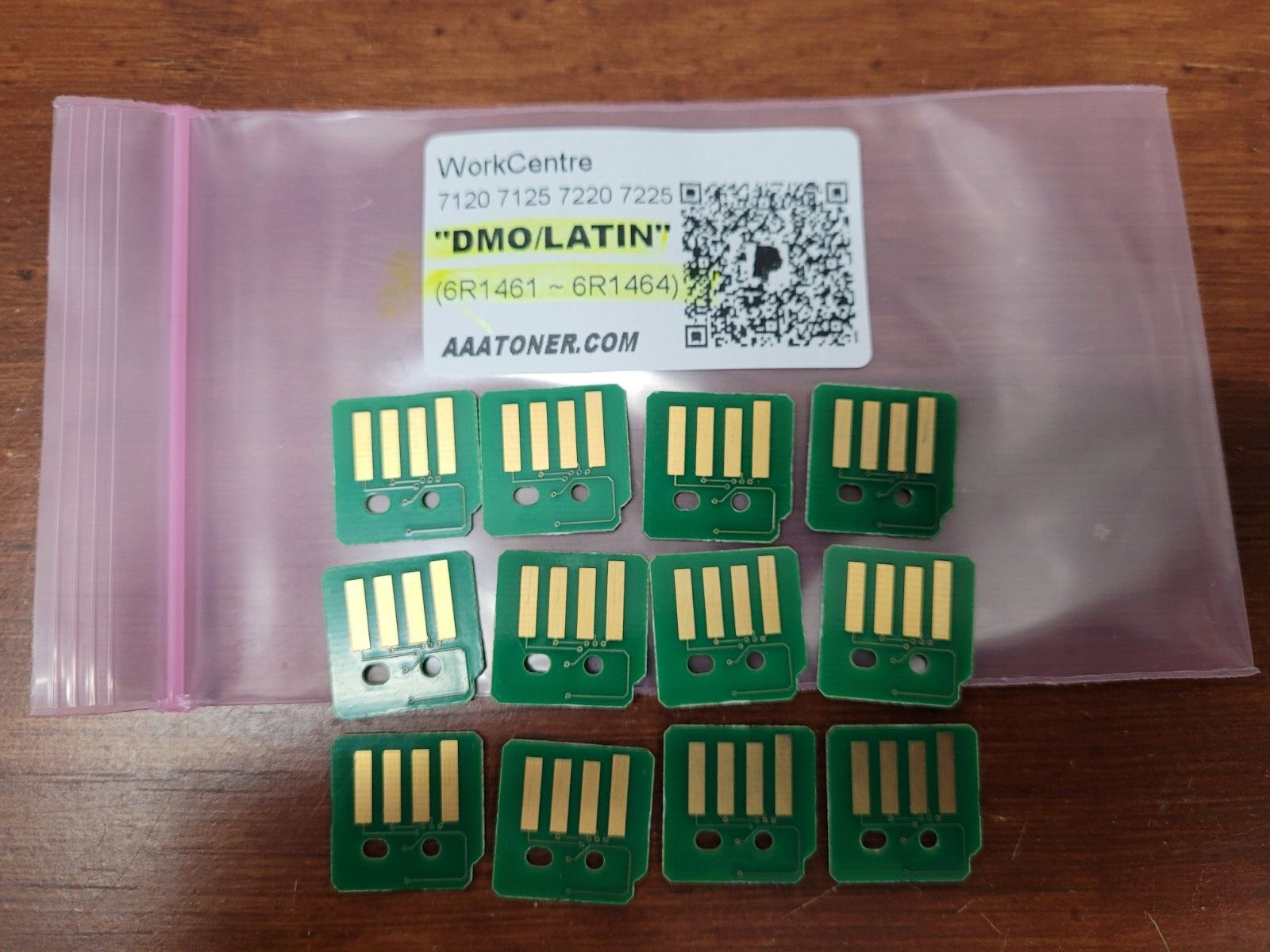 12 Toner Chip for Xerox Workcentre 7120 7125 7220 7225 Refill (1461 - 1464 DMO)