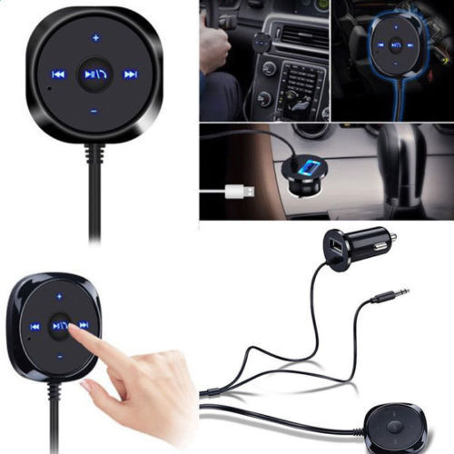 3.5mm Car AUX Adapter Bluetooth 4.0 Wireless Music Receiver Handsfree for iPhone