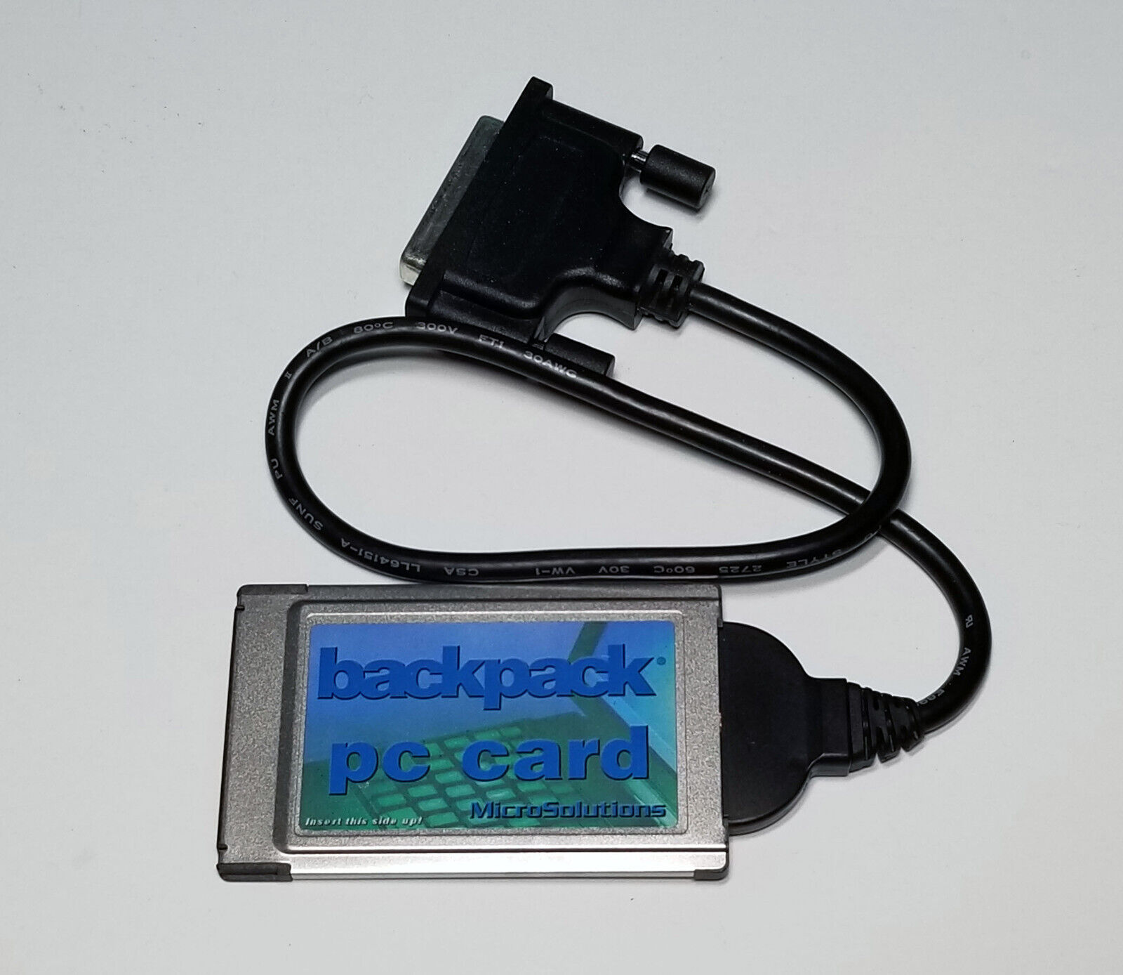 Micro Solutions Backpack PC Card 836 PCMCIA CD Drive Interface