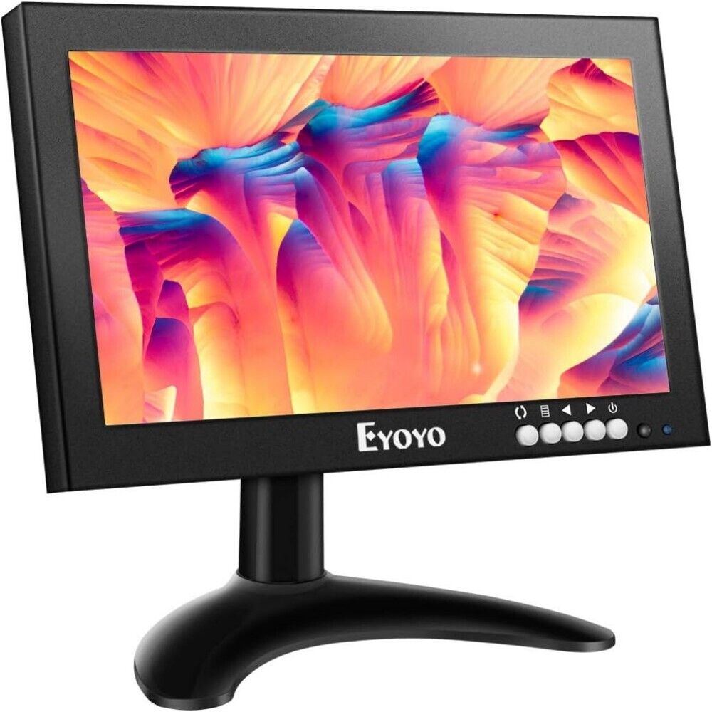 Eyoyo 8'' Portable HDMI Monitor for PC CCTV Security Camera PC Raspberry pi Used