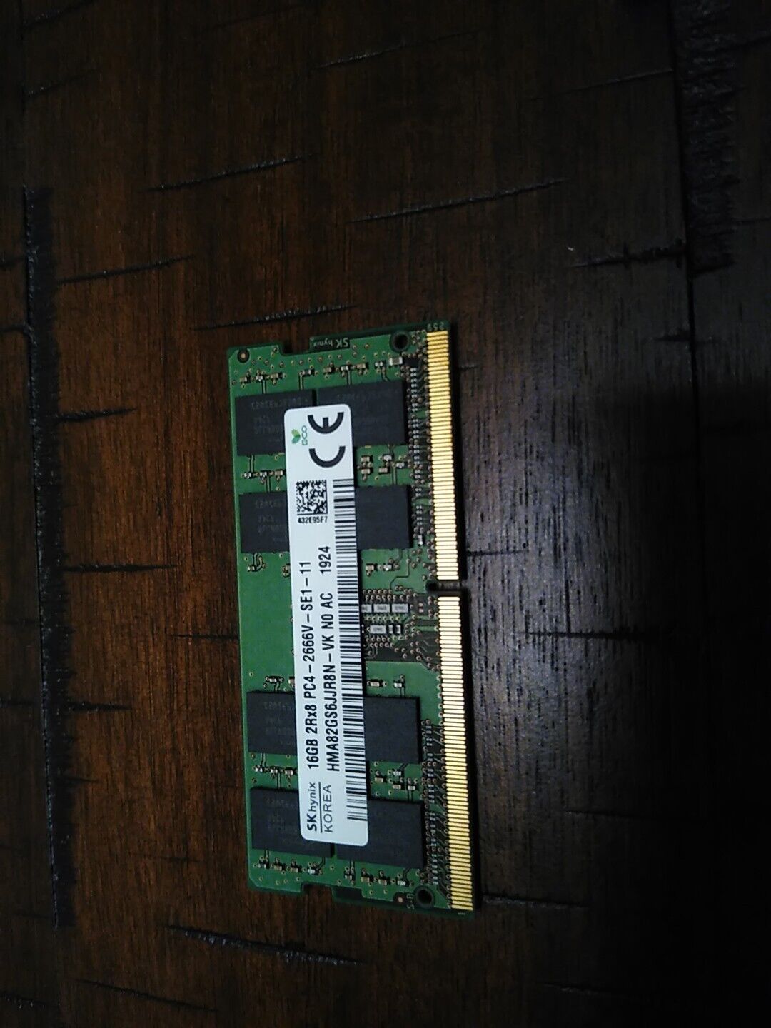 16GB 2Rx8 PC4-2666V-SE1-11 SK Hynix memory Laptop HMA82GS6CJR8N-vk no ac 1817