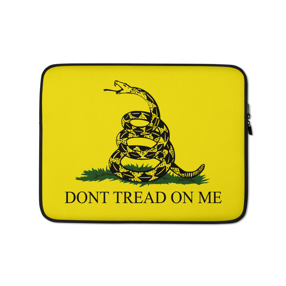 Don\'t Tread On Me Gadsden U.S. Revolutionary Flag Custom Laptop Computer Sleeve