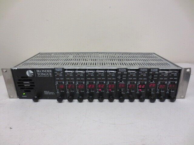 Blonder Tongue MIRC-12(V) Chassis w/ACM 806 x10 ACM 806A x2 MIPS-12 Power Supply