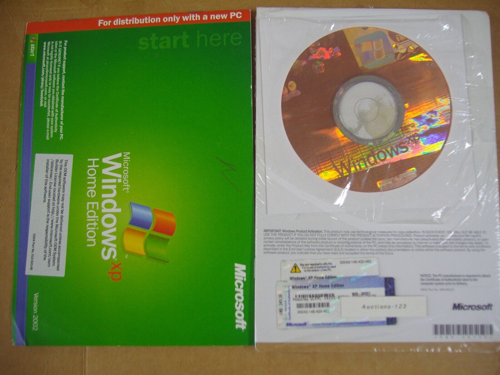 MICROSOFT WINDOWS XP HOME WITH SP2 FULL OPERATING SYSTEM OS MS WIN =BRAND NEW=