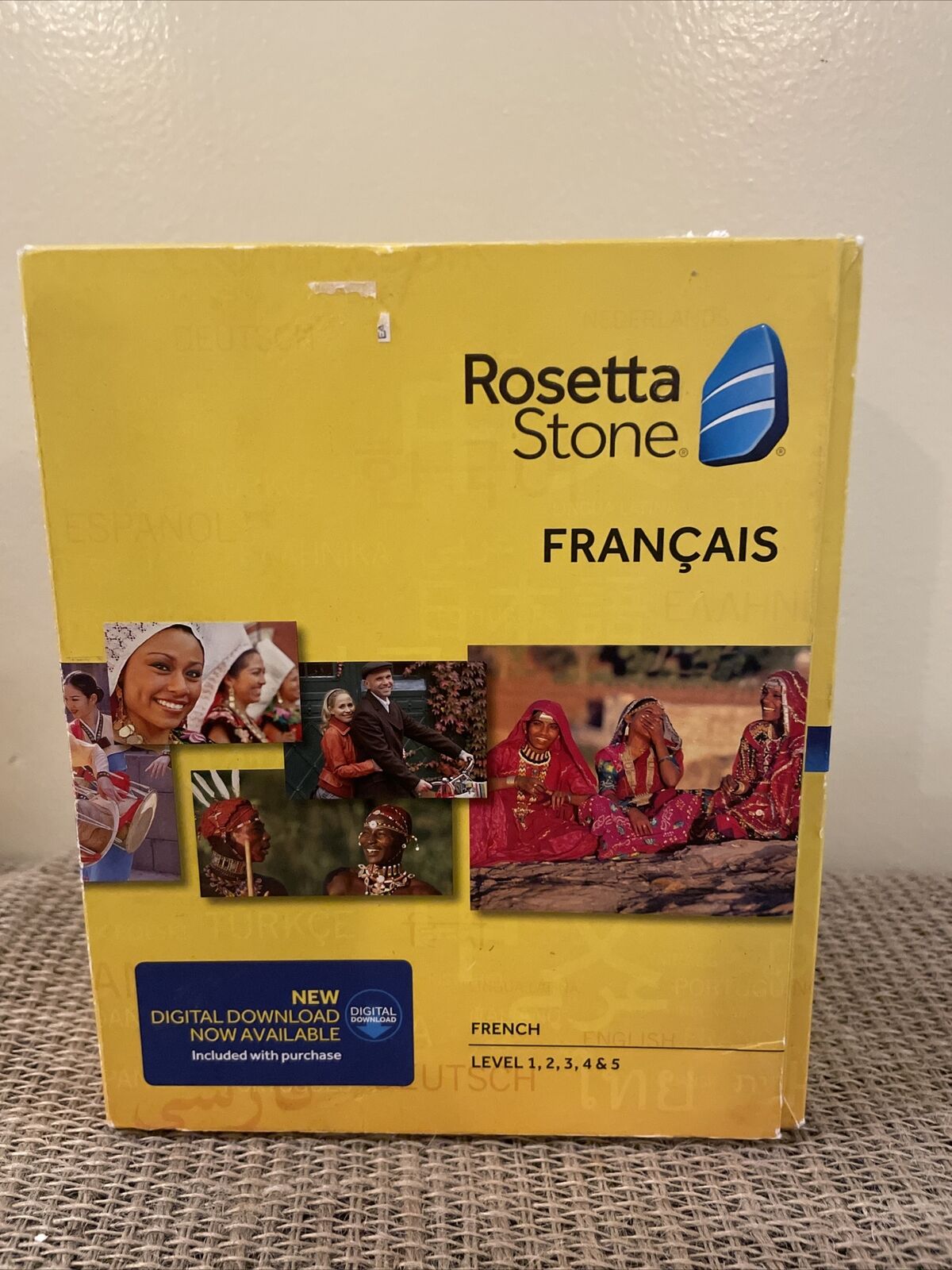 Rosetta Stone French level 1-5 Set w activation code Pc Windows Mac