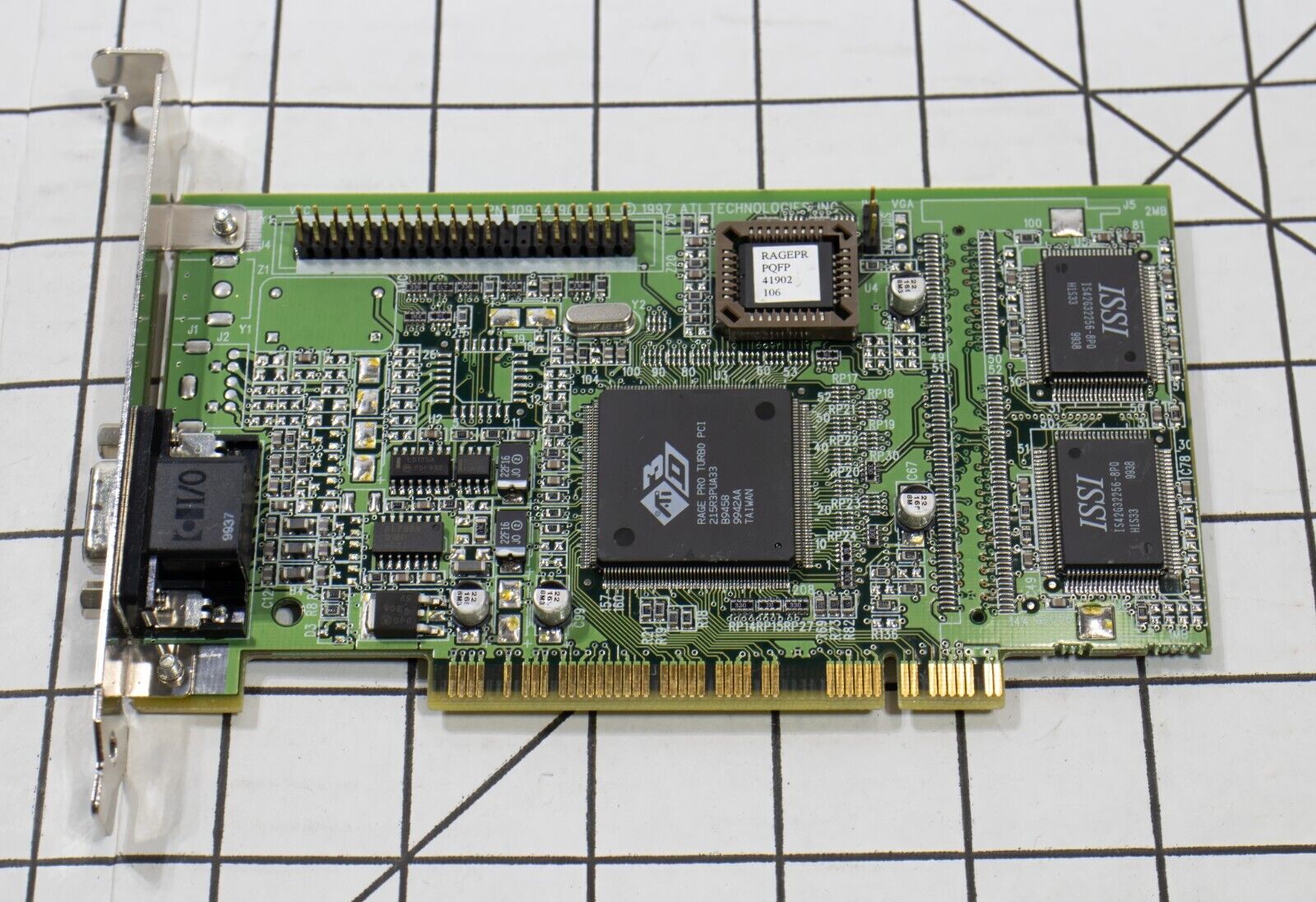As-Is Untested ATi 3D Rage Pro Turbo PCI 8MB Video Graphics Card 109-41900-10