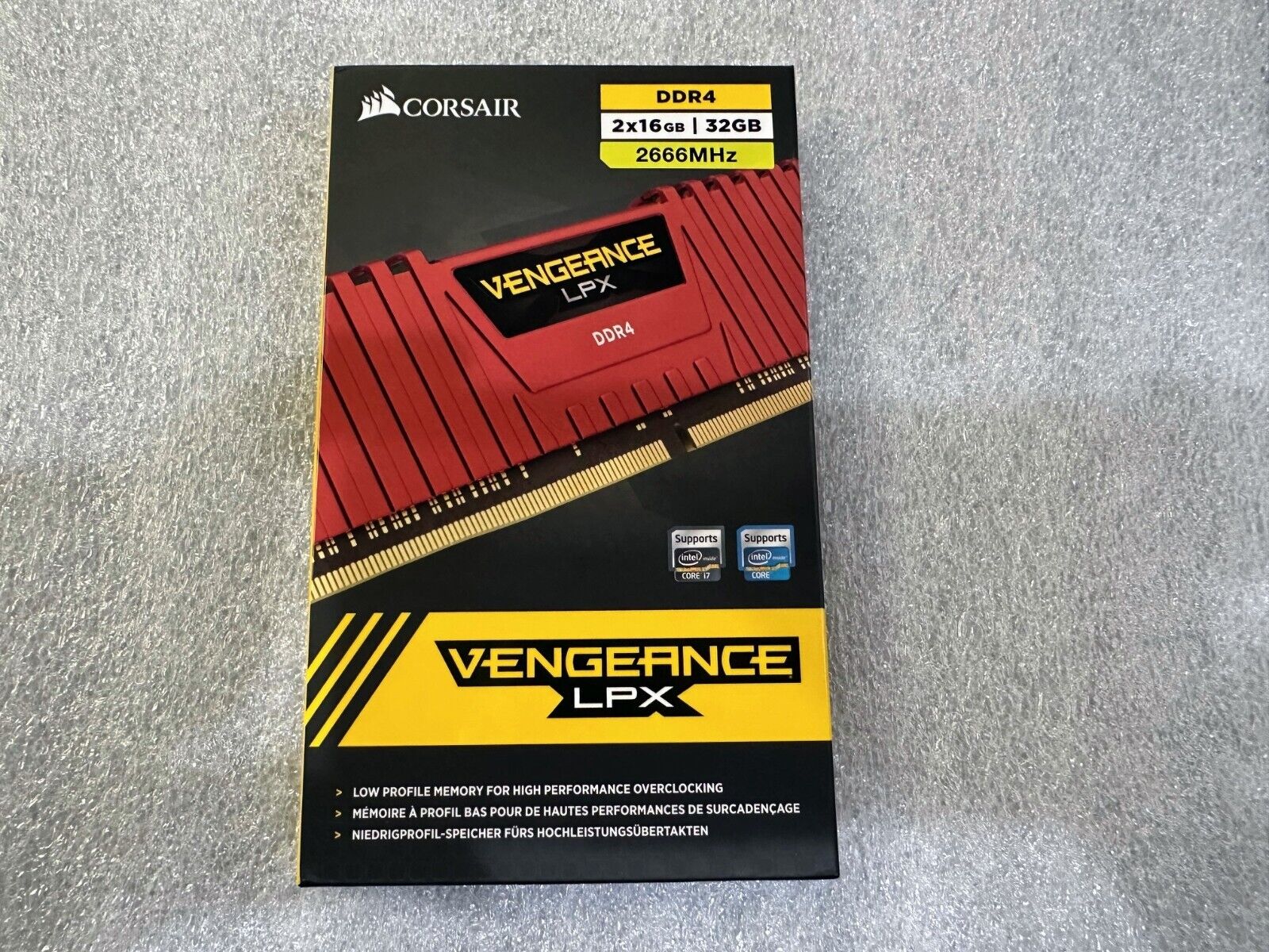 CORSAIR Vengeance LPX 32GB 2x16GB DDR4-2666 PC4-21300 288Pin 2666Mhz Memory Ram