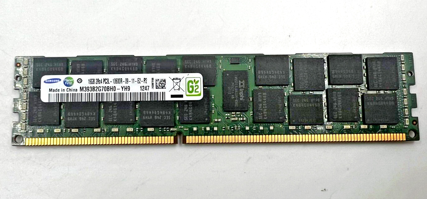 SERVER RAM - SAMSUNG *LOT OF 100* 16GB 2RX4 PC3L - 10600R M393B2G70BH0-YH9