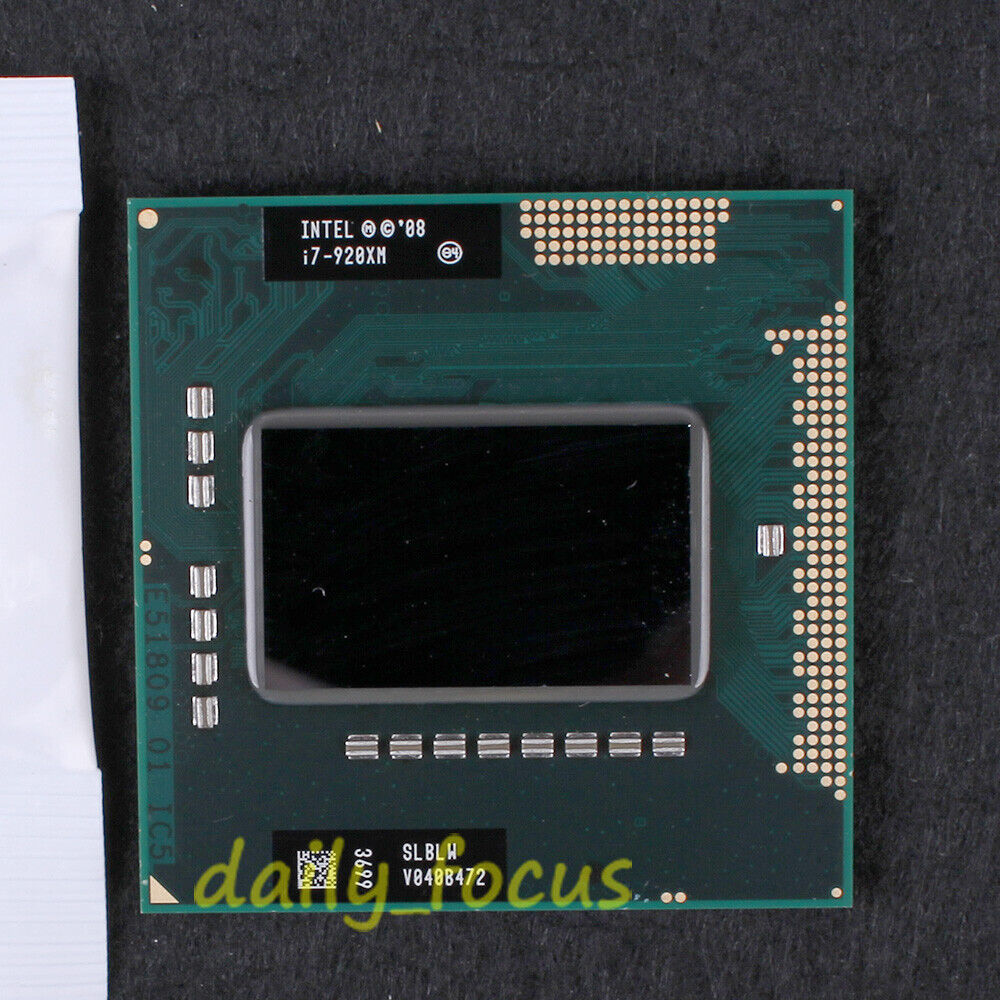 Intel Core i7-920XM SLBLW 2 GHz BY80607002529AF CPU Processor 2.5 GT/s