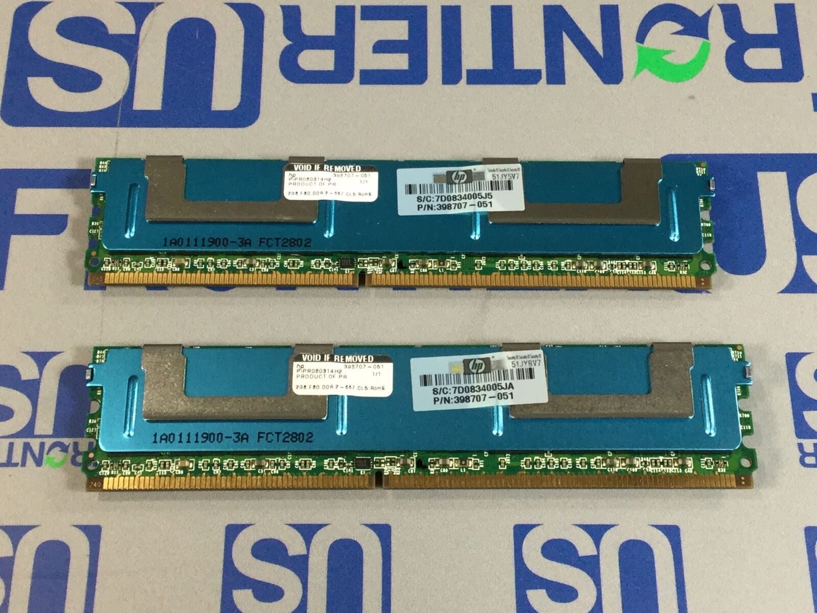 HPE 398707-051 4 GB FBD PC2-5300 (2 x 2GB) Memory 397413-B21
