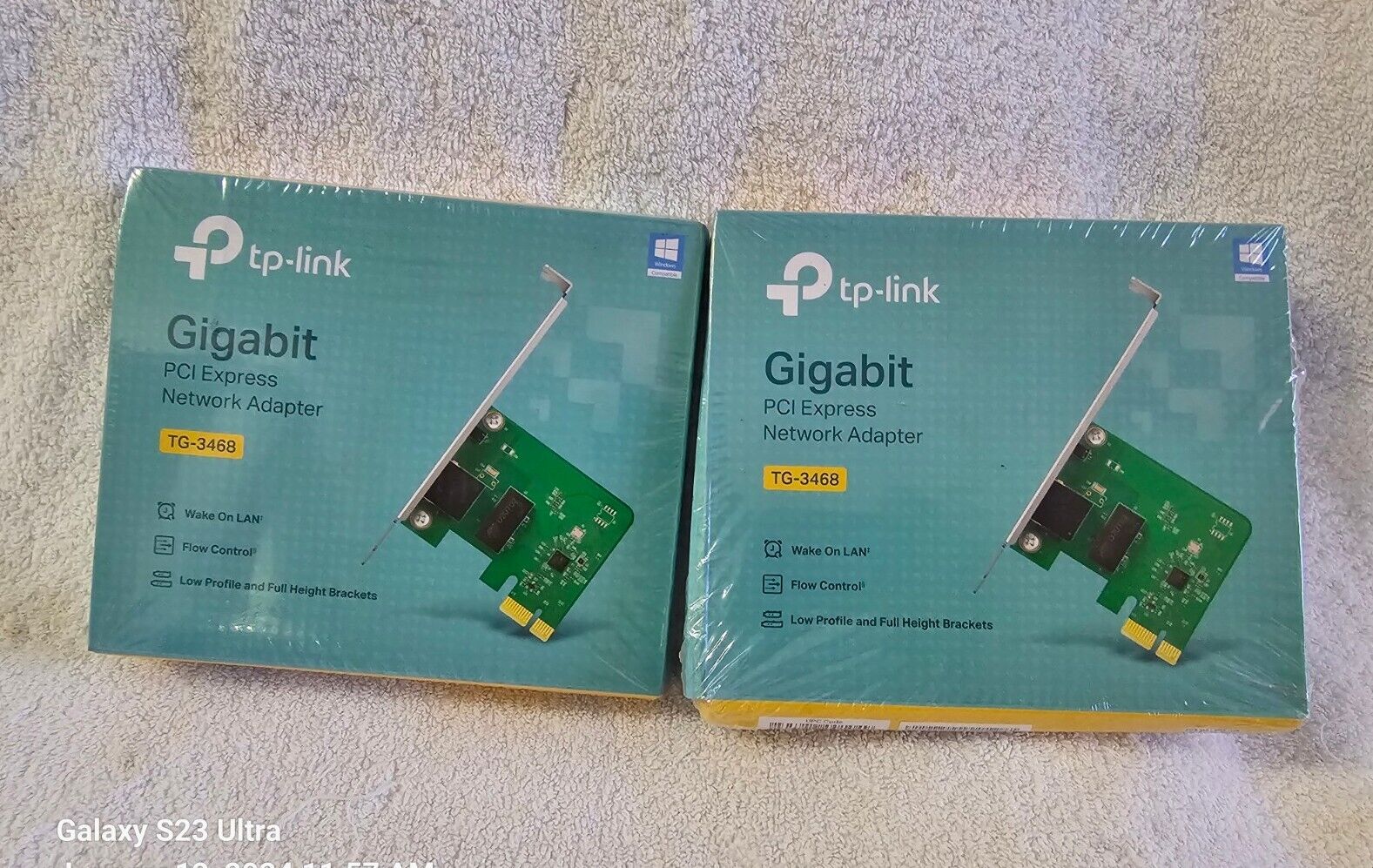 (2) TP-Link TG-3468 Gigabit PCI Express Network Adapters (NEW)