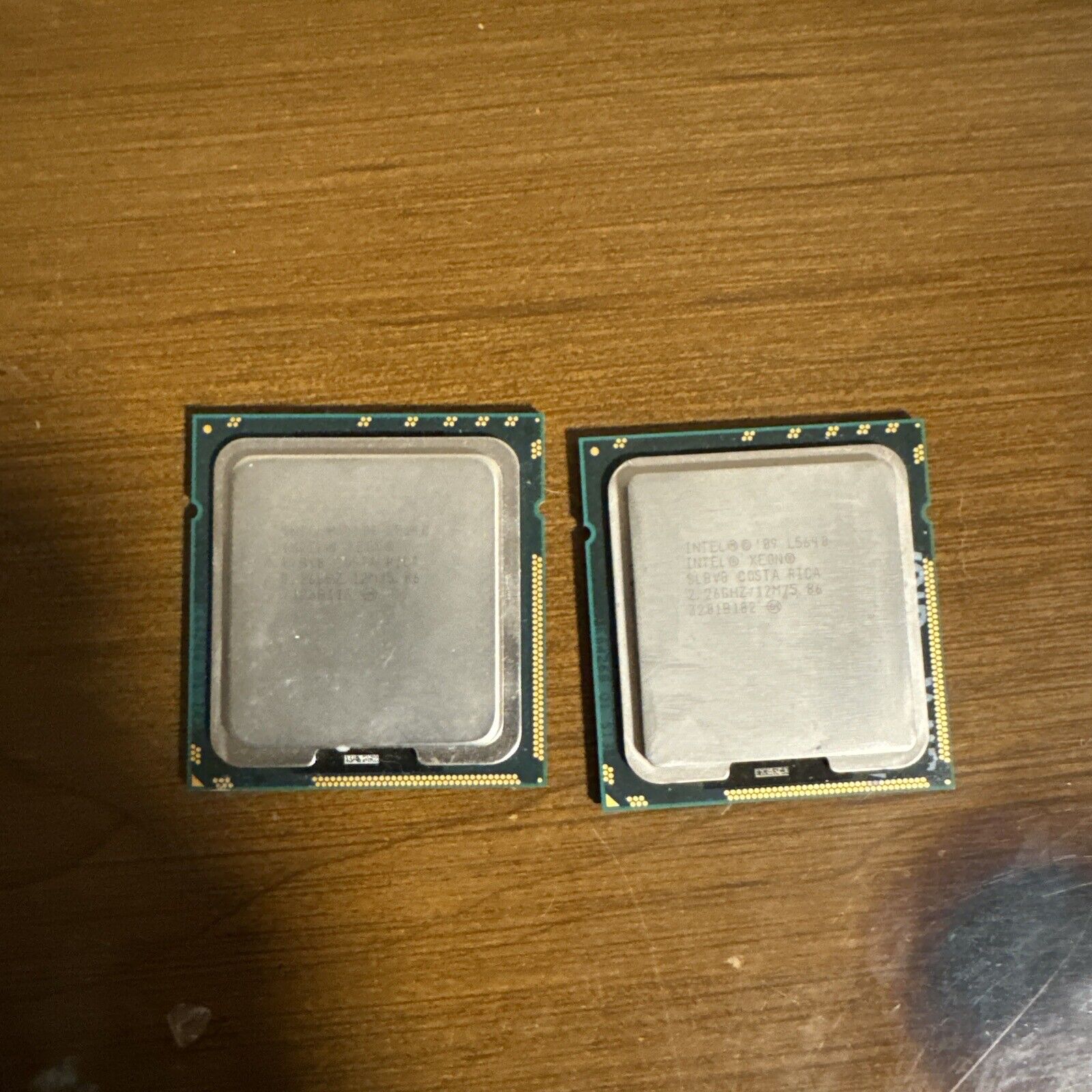 Matched Pair of Intel Xeon L5640 2.26GHz 12MB 5.86GTs LGA1366 6-Core CPU SLBV8 