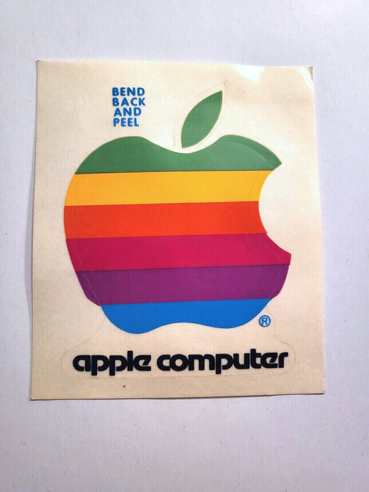 Vintage Original APPLE II Computer Logo Sticker 3.5\