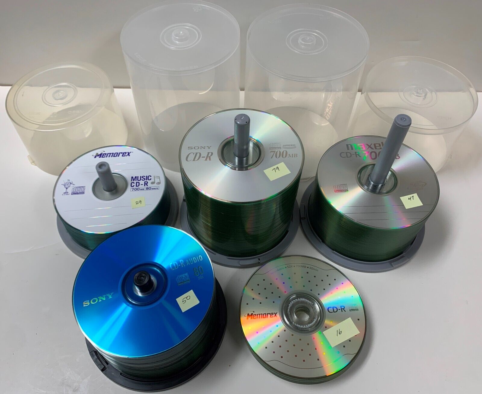 o'o'o . 221 . CD-R BLANK DISCS . Sony Maxell Memorex . 700 MB . 80 minute