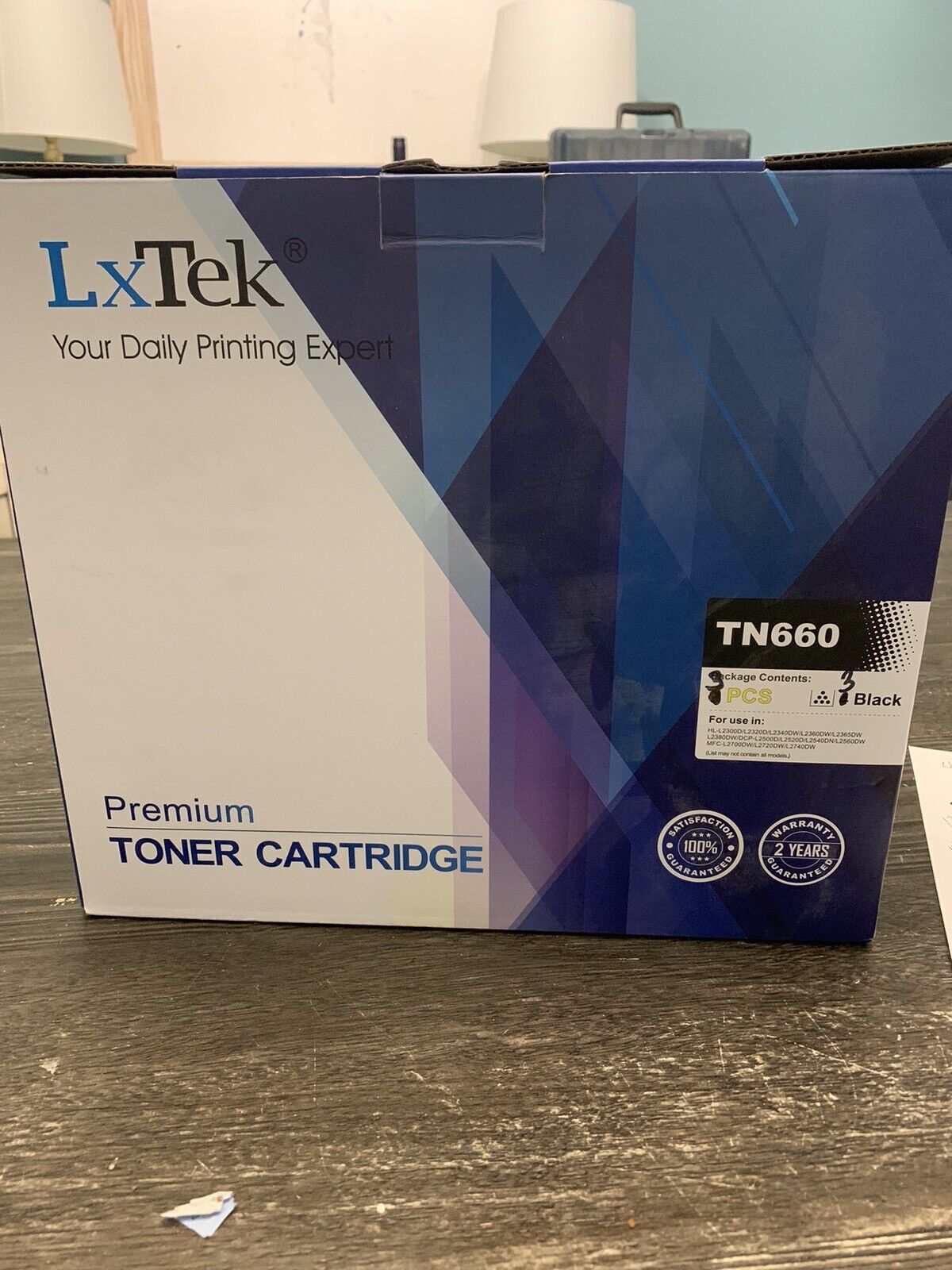 LxTek TN660 Black Toner Cartridge Box Of 3