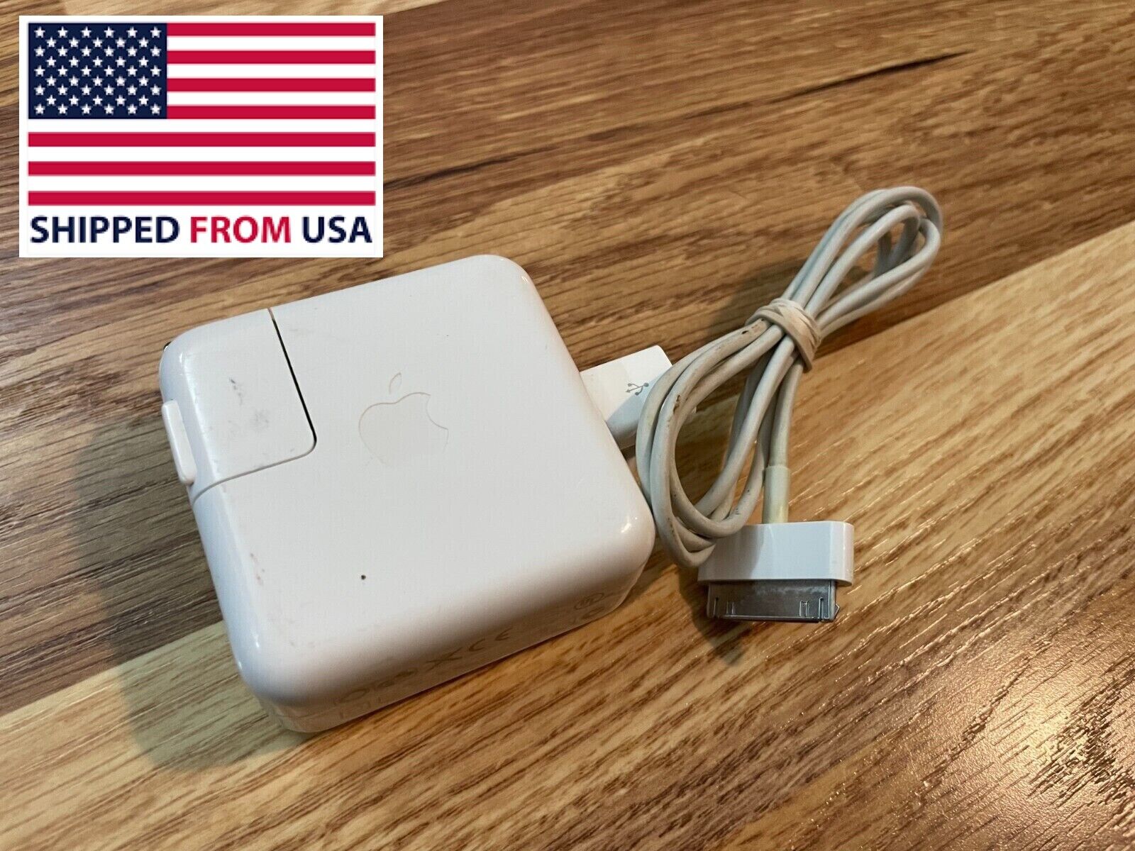 Original iPod Charger / 2005 Genuine Apple A1102 USB Power Adapter and Cable