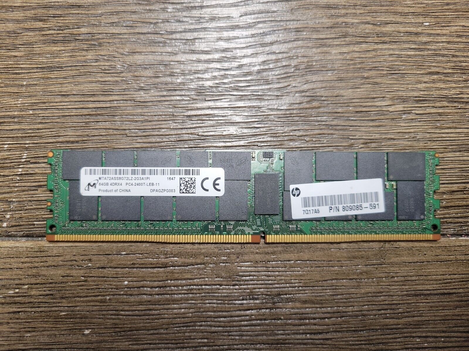 Micron 64GB DDR4 PC4-2400T Memory MTA72ASS8G72LZ-2G3A1PI 