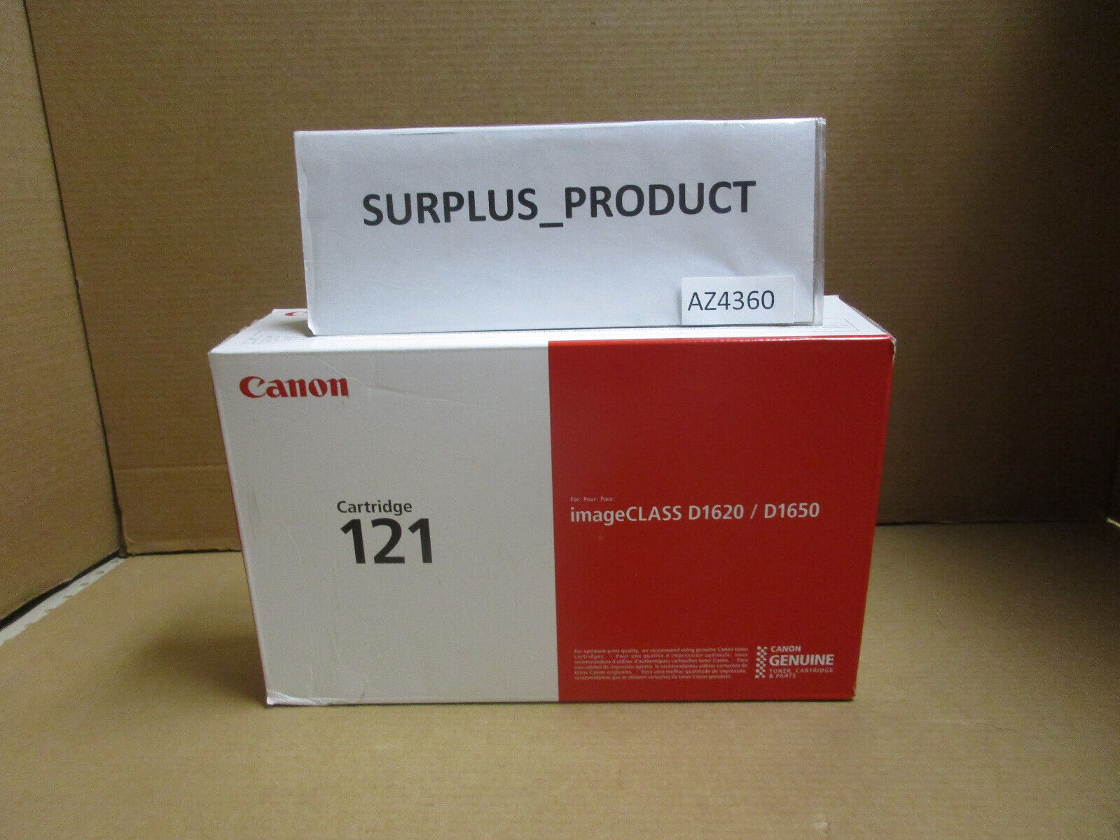 GENUINE CANON 3252C001,121 BLACK TONER for Canon imageCLASS D1650 D1620 SEALED