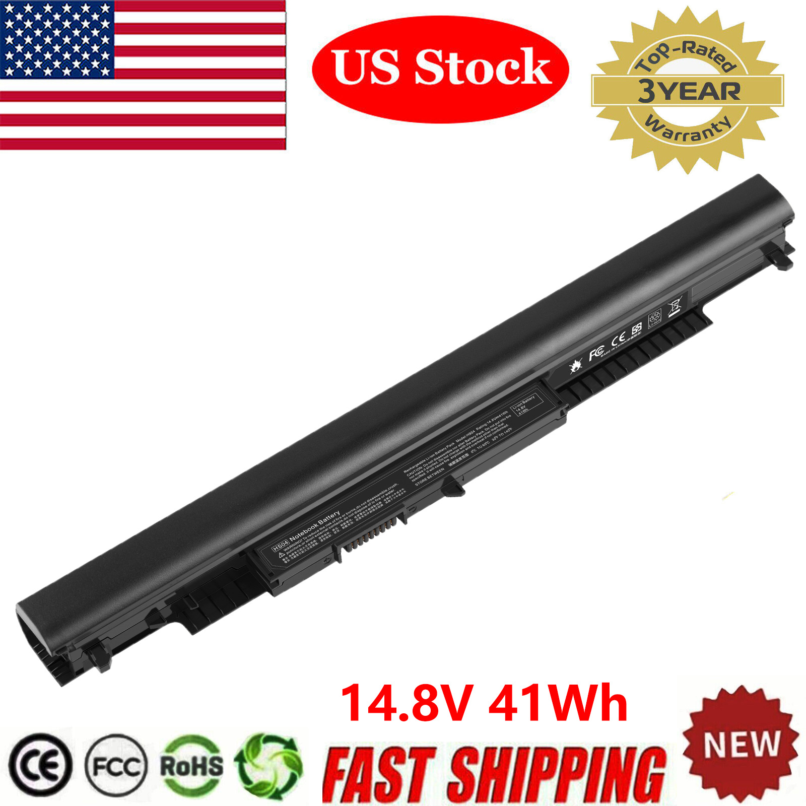 Spare HS03 HS04 HS04041 Laptop Battery for HP 807957-001 807956-001 807612-421