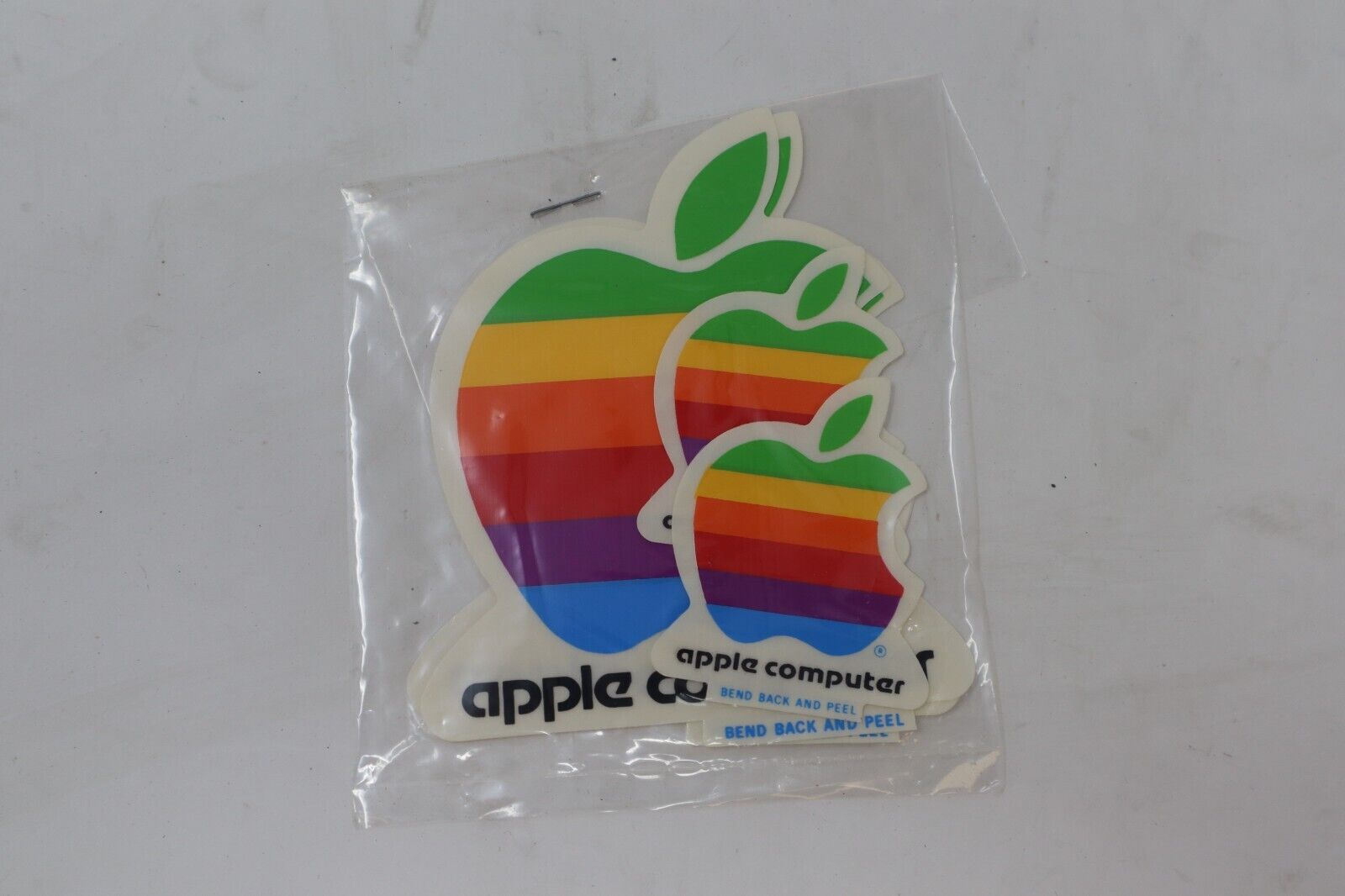 Apple Computer Vintage Rainbow Apple Stickers - Retro Logo Design