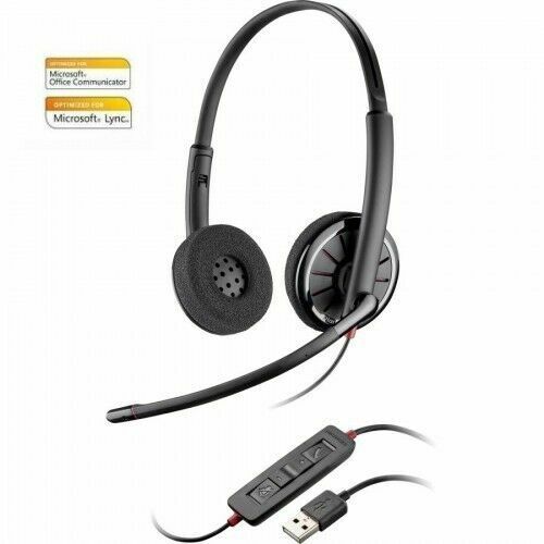 Plantronics Blackwire C320-M Stereo Headband USB Headset Optimized for Microsoft