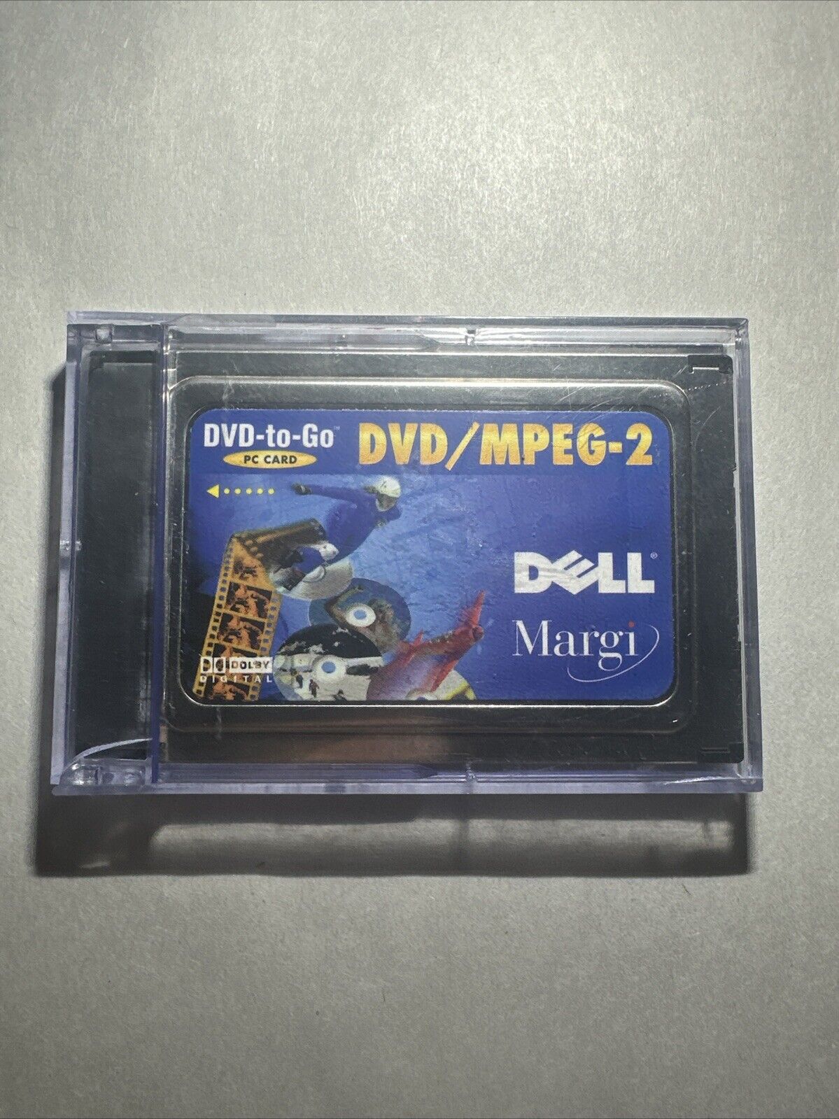 Dell Margi DVD-to-Go PCMCIA DVD / MPEG-2 PC Card And Plastic Case