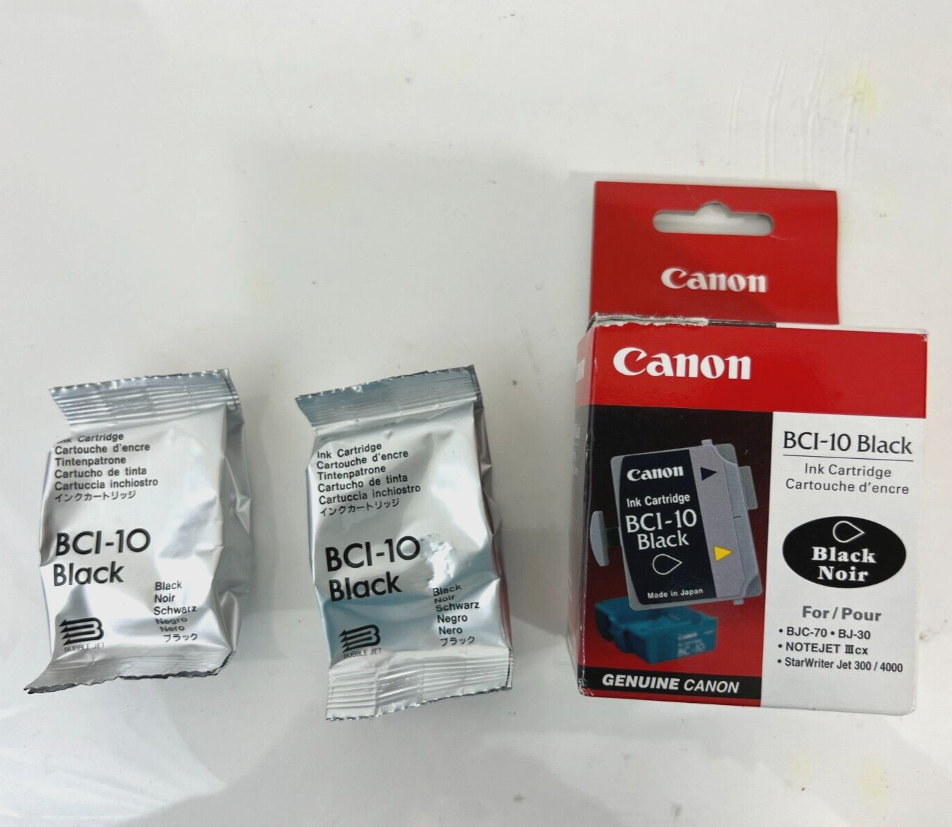 2 X Canon BCI-10 Black Ink Cartridge BCI10