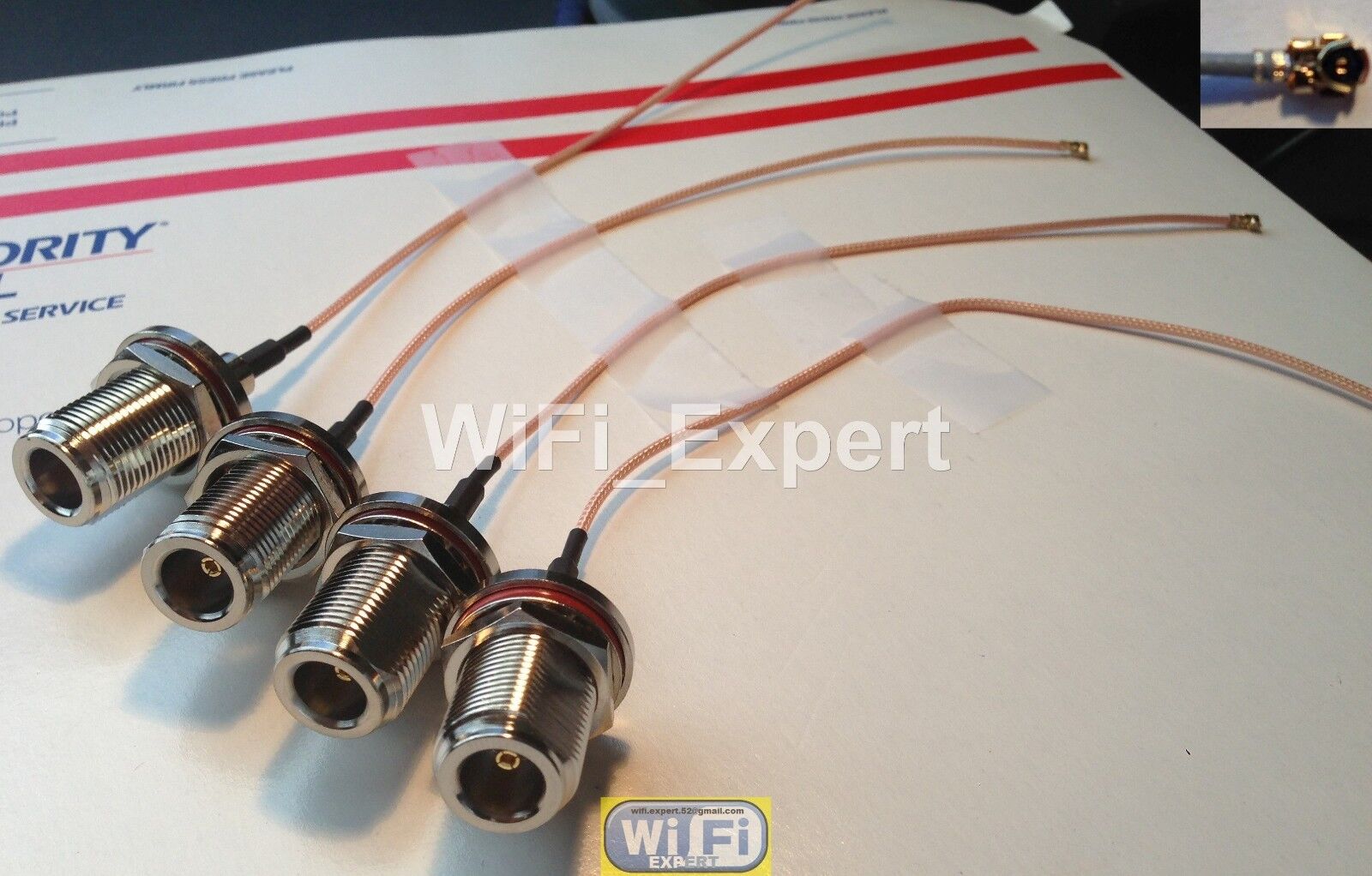 4 x RG178 U.fl IPX to N Bulkhead Female Pigtail Cable WIFI Wireless LONGER USA