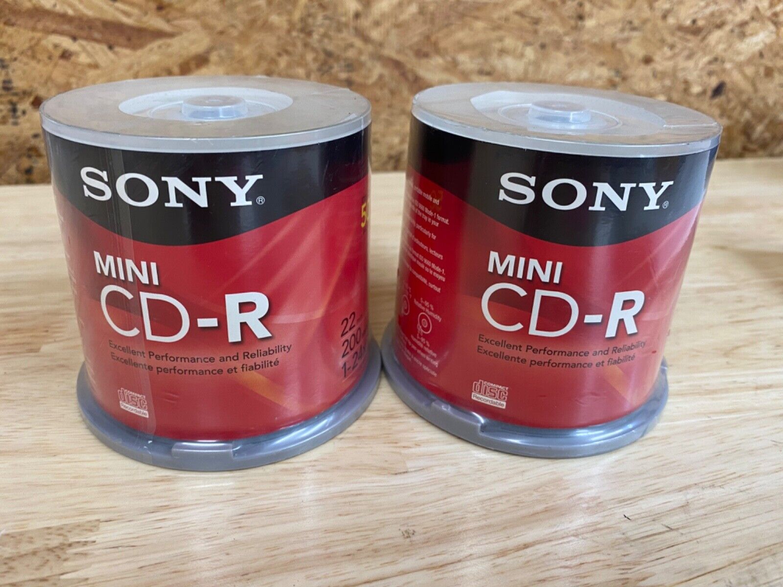 Sony Mini CD-R 200 MB 22 Minute 50 Disc Spindle
