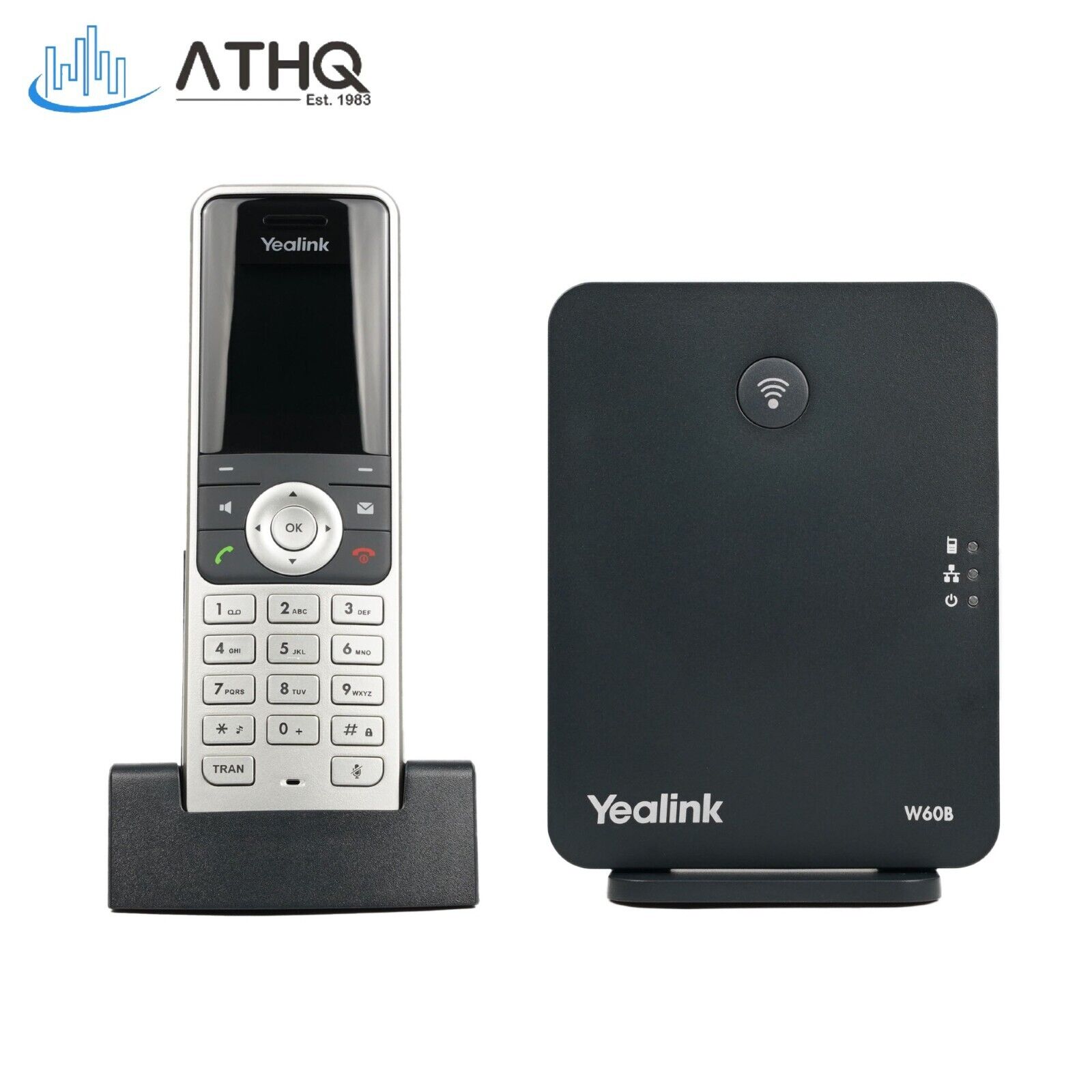 Yealink W53P Cordless Handset DECT IP Phone and Base 1.8-Inch Color Display