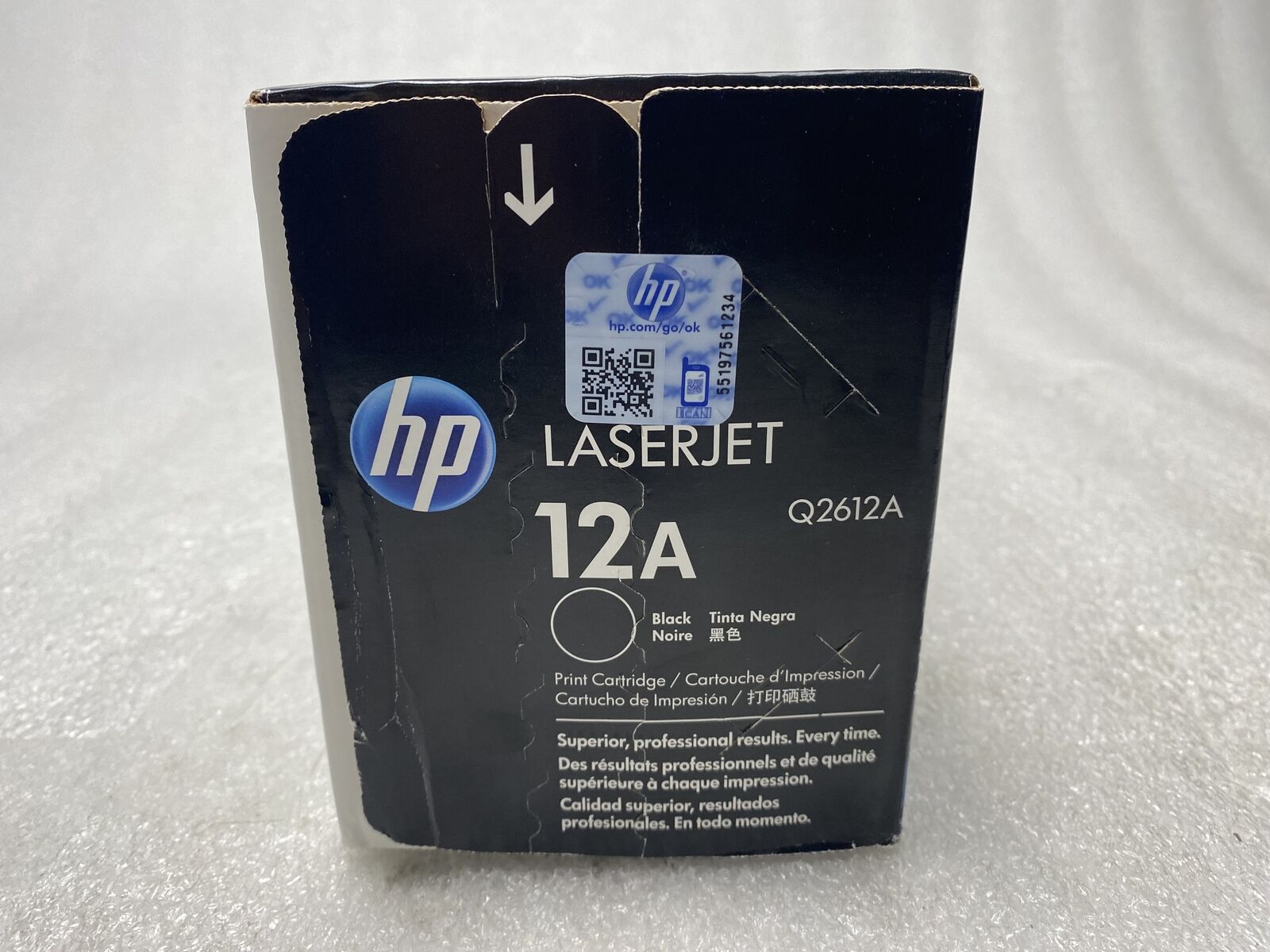 HP Q2612A 12A Black Toner Cartridge Genuine SEALED BOX