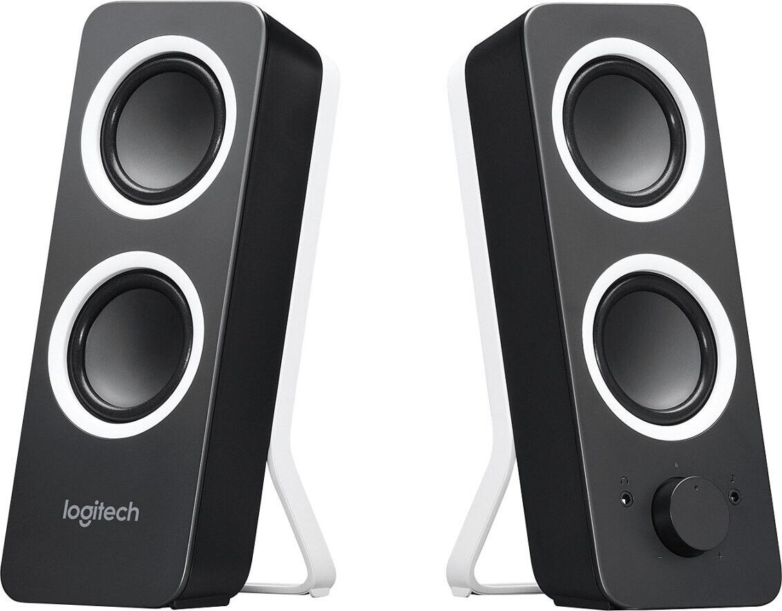 Logitech Z200 2.0 Multimedia Speakers with Stereo Sound (2-Piece), Black NEW