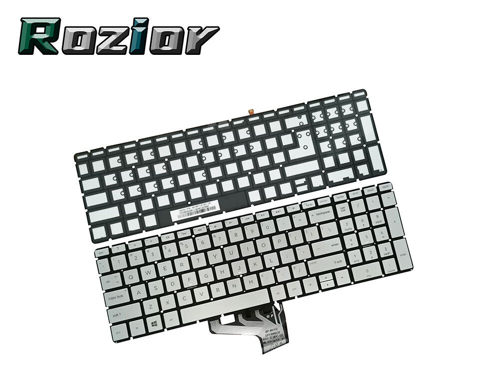 For HP ENVY 17-ae105cl 17-ae174cl 17-ae194cl 17-ae155cl Backlit Keyboard Silver