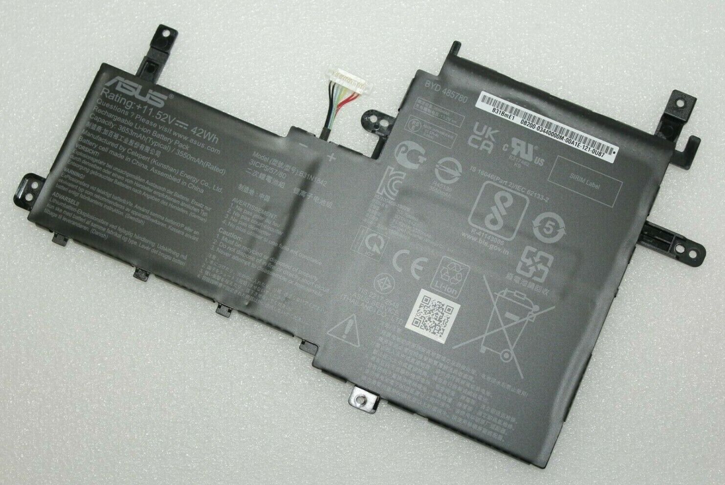 Genuine Asus Vivobook K513E Laptop Battery 11.52V 42Wh B31N1842
