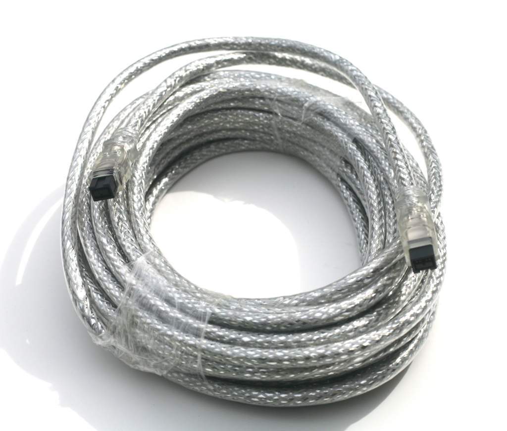10M Firewire 9p 9p Cable 33FT 10M Silver 9PIN 9PIN 1394B 800 New USA