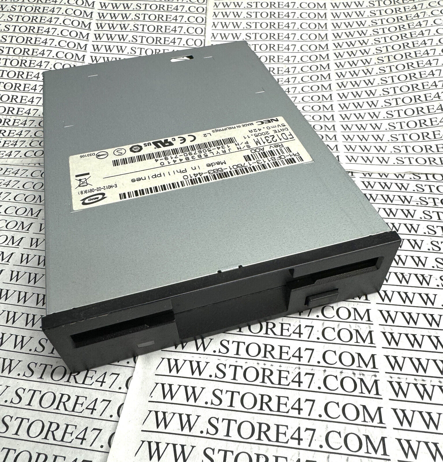 FD1231M NEC 3.5 1.44MB Internal Floppy Drive FD1231M Black Bezel Face