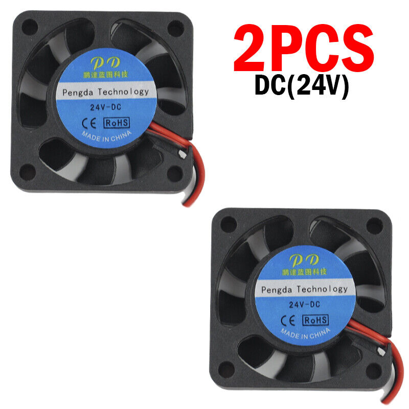 2/4 PCS 24V 40mm Cooling Case Fan 4010 40x40x10mm DC for RepRap 3D Printer 2-Pin