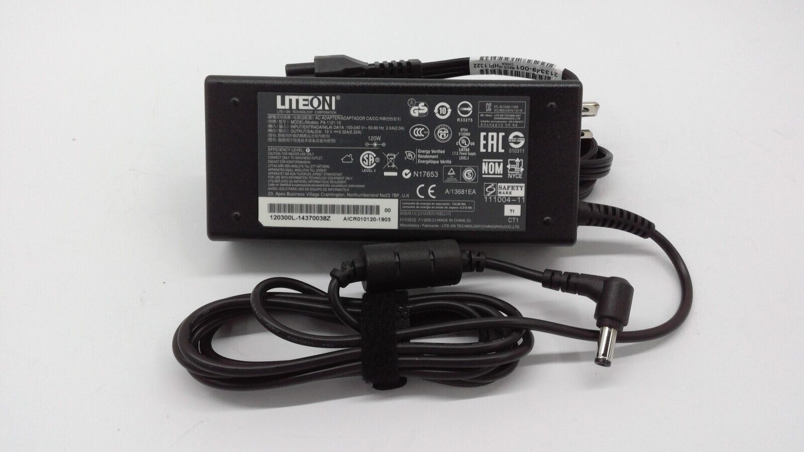 Genuine Liteon PA-1121-16 AC Adapter Power Supply 19V 6.32A 120W  W/Cord