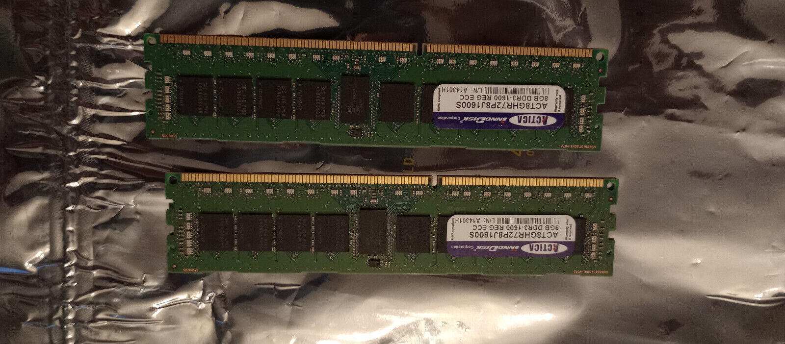InnoDisk Actica 2 x 8GB DDR-1600MHz PC3-12800 DIMM Dual Rank Memory Module