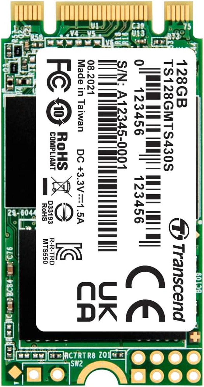Transcend TS128GMTS430S 128GB M.2 2242 SATAIII B+M Key MTS430S Solid State Drive