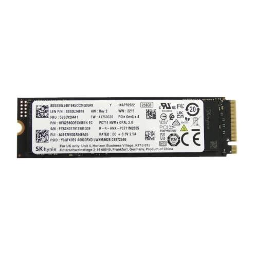 SK 256GB TLC PCI Express 3.0 x4 NVMe M.2 2280  Solid State HDD hard drive dell