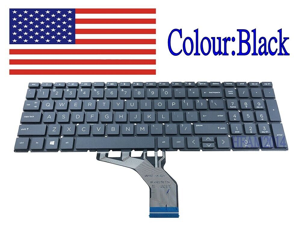 New For HP 17-by3067st 17-by4623dx 17-by0061st 17-by0081cl Laptop Keyboard Black