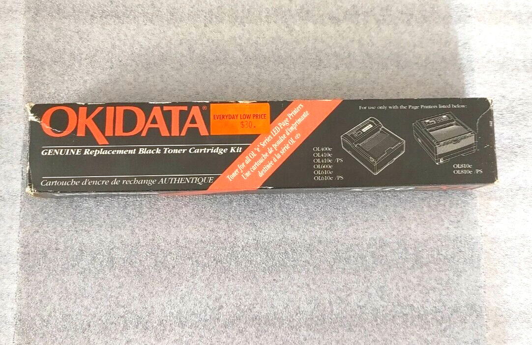 Okidata 52107201 Black Toner Cartridge Kit *New Sealed*