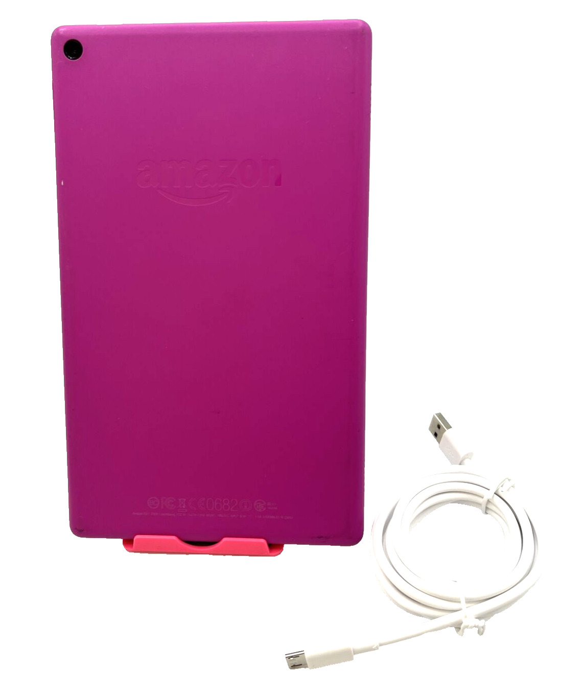 Amazon Kindle Fire HD 8 6th Generation 16GB WiFi 8in Pink PR53DC W/CHGR CBL ⚡⚡🔌