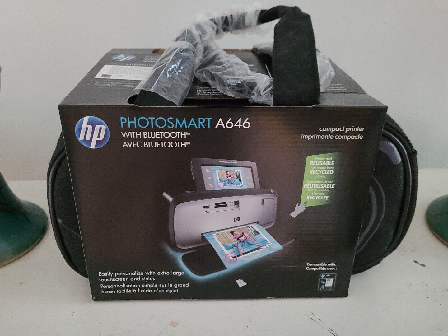 HP Photosmart A646 Digital Compact Photo Inkjet Printer w/ Bluetooth, NEW NIB