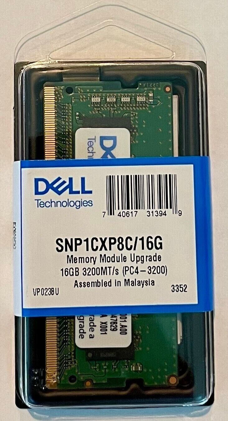 Dell SNPWTHG4C/16G x2 32GB Memory Modules DDR4 SDRAM 3200 MT/s MHz - NEW