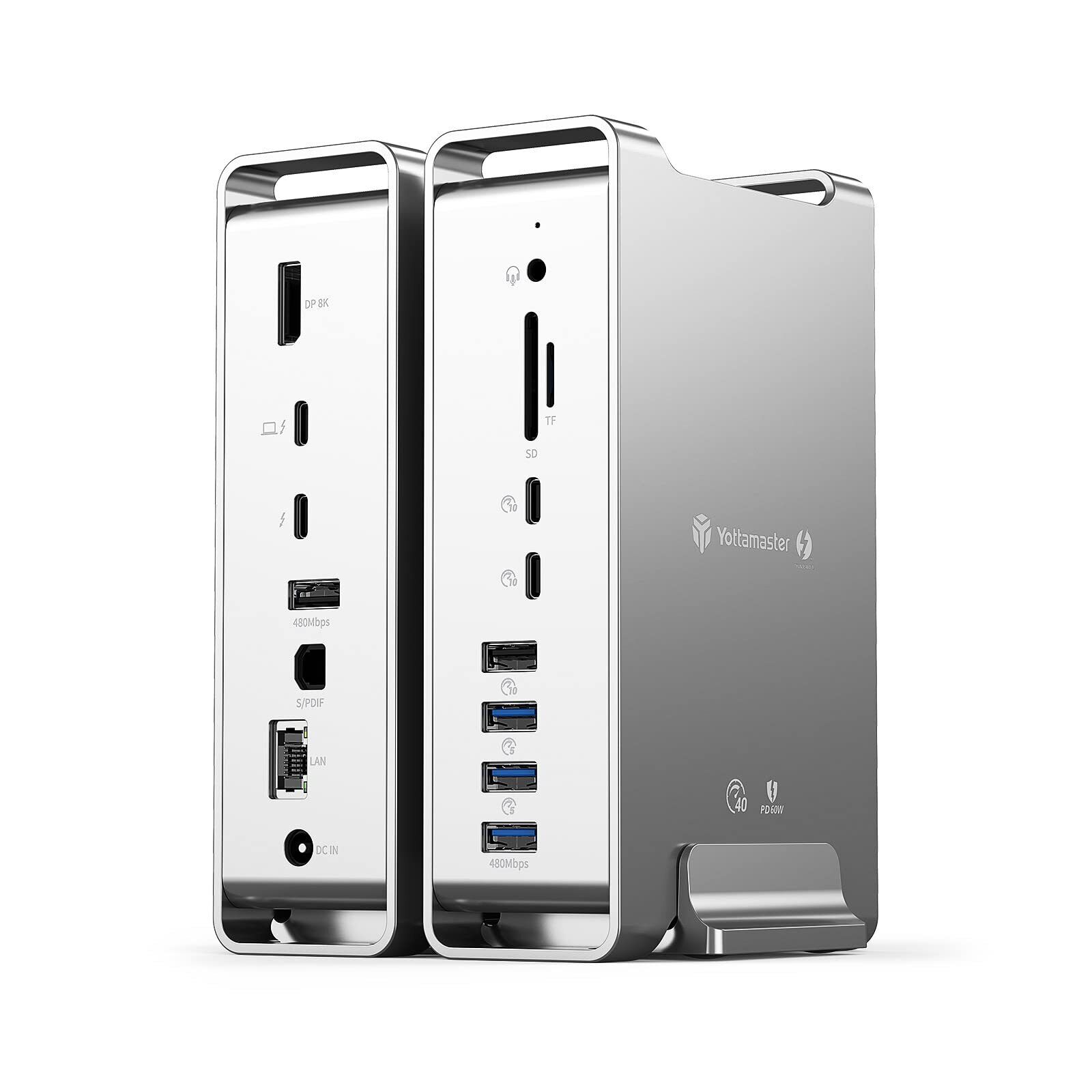 Thunderbolt 3 Dock, 15-in-1 Thunderbolt 3 USB C Docking Station with Dual 4K ...