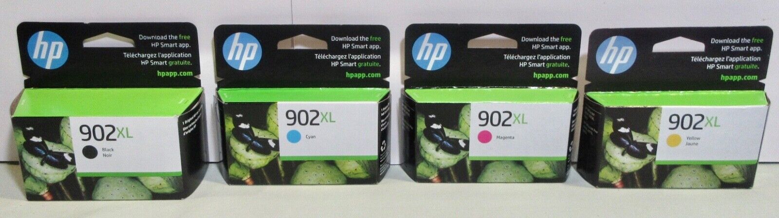 HP Original Ink Cartridges 902XL Black-Cyan-Magenta-Yellow Nov -Dec 2024 - Jan25